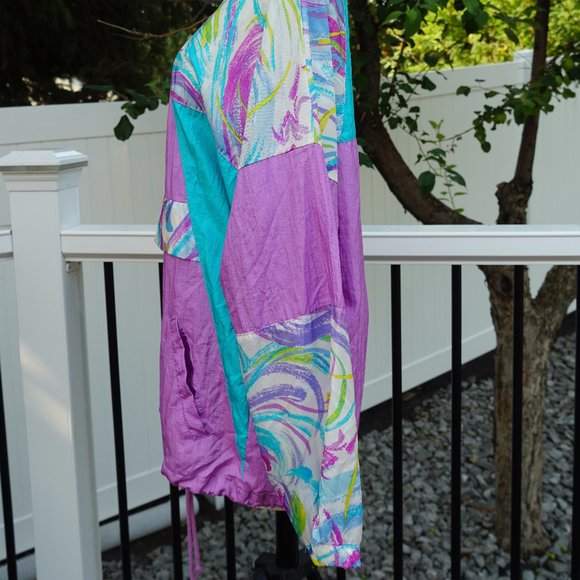 Vintage 80s windbreaker jacket - Picture 2 of 4